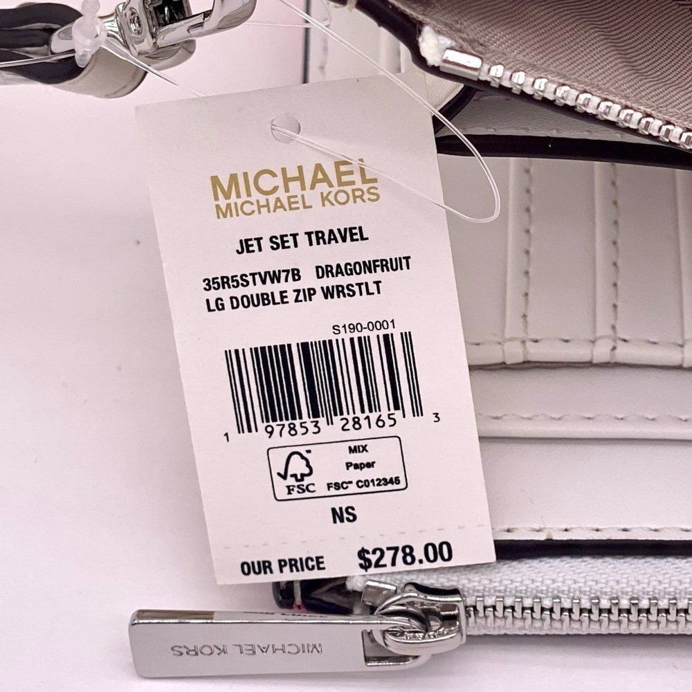 Michael Kors Jet Set Travel Large Embellished
Signature Logo Wallet Wristlet - Picture 13 of 13